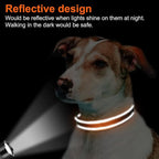 Joytale Reflective Dog Collar, Soft Neoprene Padded Breathable Nylon Pet Collar - Image 5