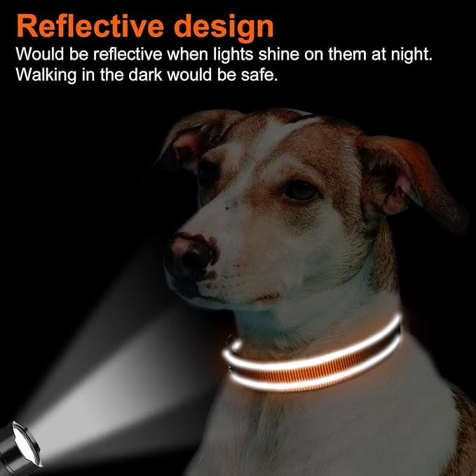 Joytale Reflective Dog Collar, Soft Neoprene Padded Breathable Nylon Pet Collar - Image 5