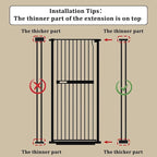 WAOWAO 71" Extra Tall Cat Pet Gate 29.92-37.79" Wide Pressure Mounted Walk - Image 4