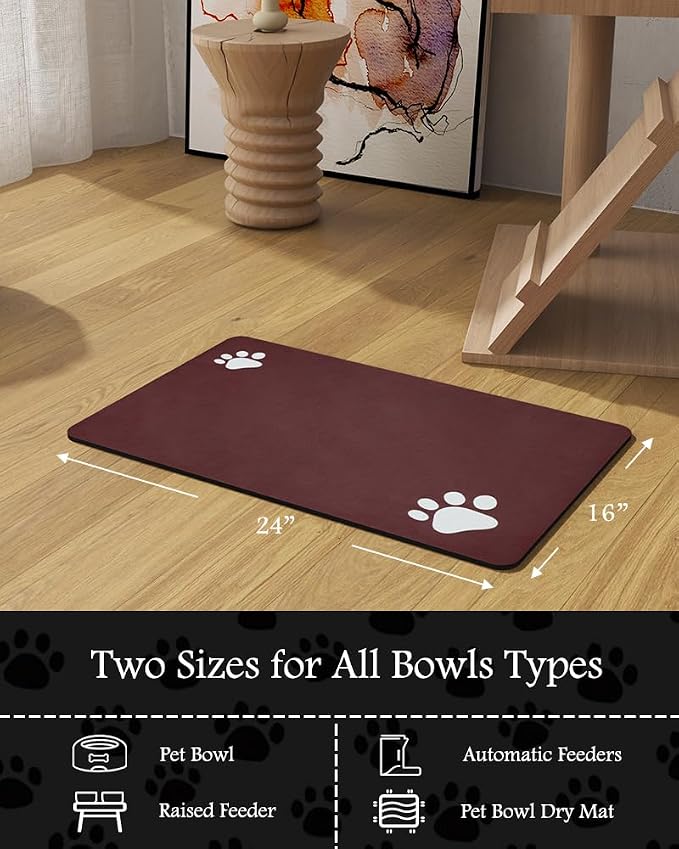 Pet Feeding Mat-Absorbent Dog Mat - Image 7