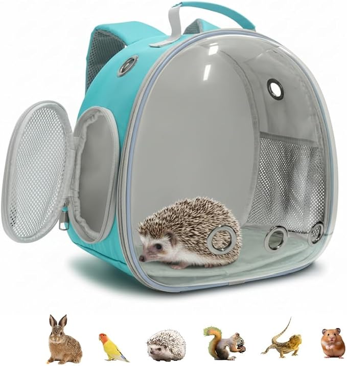 Small Animal Carrier Guinea Pig Backpack, Transparent, Breathable Backpack by Dotala
