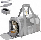 Airline Approved Cat Carrier, Soft-Sided Pet Travel Carrier by Simpelg