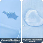 DUJUIKE Waterproof Bed Cover for Dog and Cats, Pet Hair Resistant Bed Sheet - Image 2
