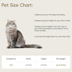 MAVRICFLEX Cat Door for Door, All-Stainless Steel Frame Cat Door - Image 6