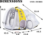 Dual Expandable Cat Backpack Carrier, Fit up to 20 lbs, Expandable Pet Carrier - Image 2