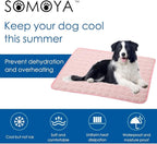 SOMOYA Dog Self Cooling Mat, Pet Washable Cooling Pad Blanket, Ice Silk Sleep - Image 8