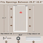 Fairy Baby 51.18" Extra Tall Cat Gate - Image 2