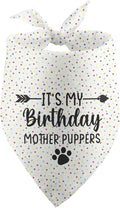 It's My Birthday Mother Puppers White Dog Bandana Birthday Gifts by Unknown