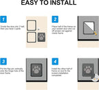 Ownpets Pet Screen Door, Inside Door 8x10x0.4 inch, Lockable Magnetic Flap - Image 9