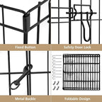 Artmeer Pet Playpen Puppy Playpen Kennels Dog Fence Exercise Pen Gate Fence - Image 6