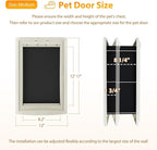 mestyl Dog Door for Wall, Pet Door, Doggie Door - Image 2