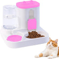 Gravity Cat Feeder and Water Dispenser, 2 in 1 Automatic Cat Feeder, 2 Pack by JIAXICATHAOPINESSHOUS