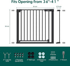 BABELIO Baby Gate for Doorways and Stairs, 36-41" Pet Gate - Image 6