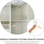 10pcs 8.66-inch Wear-Resistant Wooden Pet Hangers - Image 8