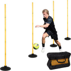 6 FT Agility Poles for Soccer, Basketball, Equestrian, Pet Training, 4/6/8/10 by Neoaider