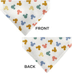 Disney Pet Bandana Mickey Mouse Ears Icon Scattered White Slip On Collar - Image 3