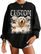 NAZENTI Personalized Dog Mom Sweatshirt, Custom Design Your Own Shirt From Photo by Nazenti