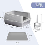 Henkelion Stainless Steel Cat Litter Box - Image 2