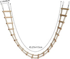 Bird Ladder Bridge, Wooden Pet Hamster Climbing & Swing Toys, Cage Accessories - Image 6