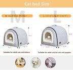 Cat Bed for Indoor Cats，Foldable cat cave，Anti-Slip & Water-Resistant - Image 6