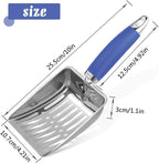 Cat Litter Scoop -Stainless Steel Metal Cat Litter Scoop-Sturdy Mesh Scooper - Image 2