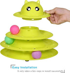 UPSKY Cat Toy Roller 3-Level Turntable Cat Toy Balls - Image 3
