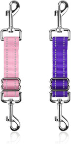 YUEPET Dog Safety Collar Clips 2 Pack Adjustable Prong Collar Backup Clips by YUEPET