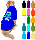 Custom Dog Hoodie Personalized Photo Text Logo Name Dog Clothes, Soft & Warm by Mynvzrk