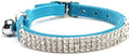 CHUKCHI Soft Velvet Safe Cat Adjustable Collar Bling Diamante by CHUKCHI