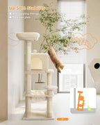 Cat Tree for Indoor Cats, 45.7" Multi-Level Cat Tower - Image 4
