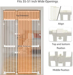 unipaws 86" High Extra Tall Cat Gate, Auto Closing and No Drilling Safety Gate - Image 6