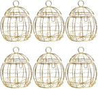 Beaupretty 6pcs Birdcage Shape Tinplate Candy Box Elegant Wedding Favor by Beaupretty