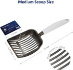 WePet Cat Litter Scoop, Non-Stick Plated Aluminum Alloy Sifter, Kitty Durable - Image 4