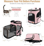 Lekereise Pet Carrier Backpack Expandable Cat Backpack - Image 2