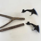 Natural Wood Bird Perch Stand - Image 4