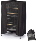 Bird Cage Covers for Night Large Birdcage Protection Blackout Breathable by COOSOO