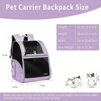Cat Backpack Carrier for Small Dogs and Medium cat Puppy Kitten Bunny Pet - Image 5