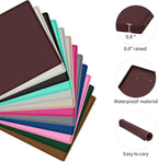 Dog Food Mat, Silicone Waterproof Food Tray, Non Slip Pet Bowl Mats Placemat - Image 2