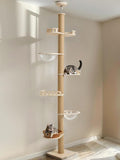 Veehoo Floor to Ceiling Cat Tree Height Adjustable, Sturdy Tall Cat Tree by Veehoo