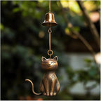 Cat Wind Chime 2025 New Unique Cat Garden Decor Outdoor Cat Statue Themed Gifts - Image 3