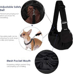 Lukovee Dog Sling Carrier, Hard Bottom Support & Adjustable Soft Padded - Image 3