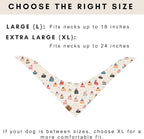 Birthday Dog Bandanas Extra Large, Reversible Colorful Cakes Stripes, Soft - Image 4