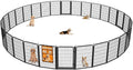 Wide Gate Dog Fence Outdoor Pens Outside, Portable Dog Play Pen 40" H 30 Panels by Unknown