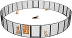 Wide Gate Dog Fence Outdoor Pens Outside, Portable Dog Play Pen 40" H 30 Panels by Unknown