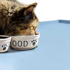 Dog Food Mat, Silicone Waterproof Food Tray, Non Slip Pet Bowl Mats Placemat - Image 6