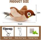 Flappy Flying Bird Cat Toy – Interactive Flapping & Chirping Bird Toy - Image 7