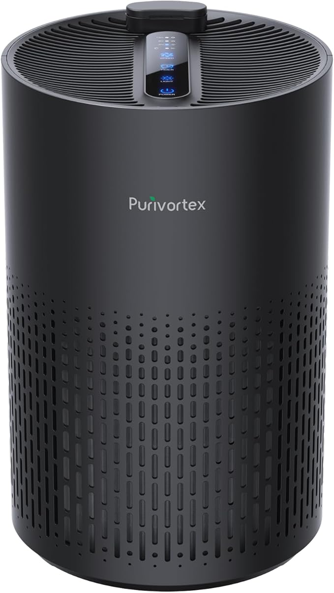 Purivortex Air Purifiers for Home, Quiet HEPA Air Filter for Pollen, Pet Dander by Purivortex