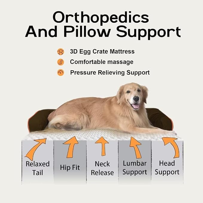 Dog Bed Medium Size Dog-Orthopedic Waterproof Bed - Image 3