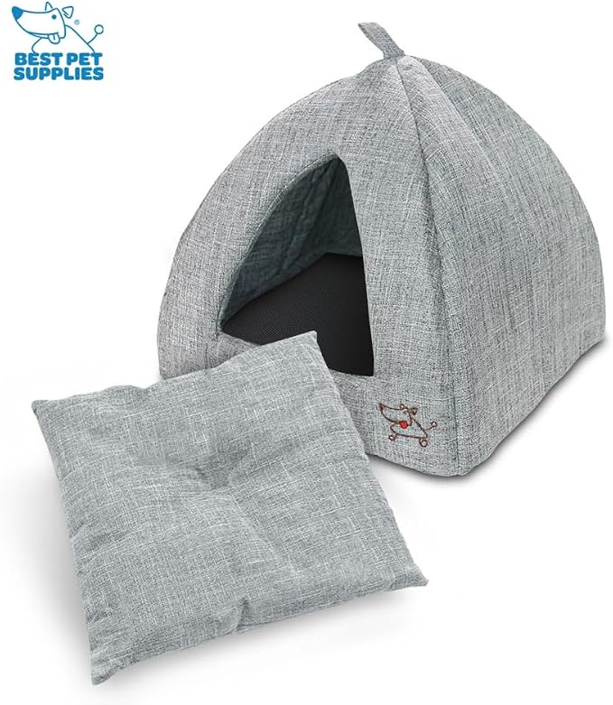 Best Pet Supplies Dog House Bed Crate Mat Tent Indoor Round Soft Plush - Image 3