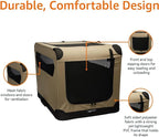 Amazon Basics Portable Folding Soft Dog Crate, Double Door, Collapsible Travel - Image 4